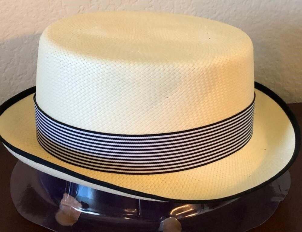 Kangol K5176HT Stripe Boater Straw Hat